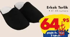 ERKEK TERLİK fiyat ve kampanya bilgisi